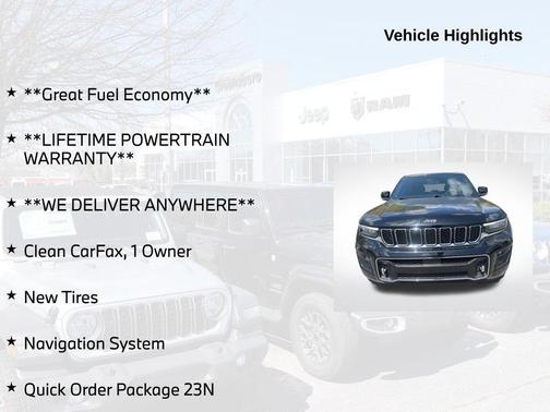 Diamond Black 2023 Jeep Grand Cherokee Overland