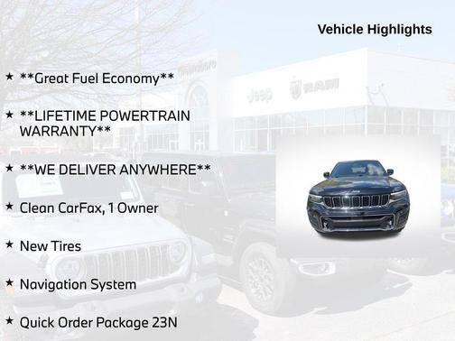 Diamond Black 2023 Jeep Grand Cherokee Overland
