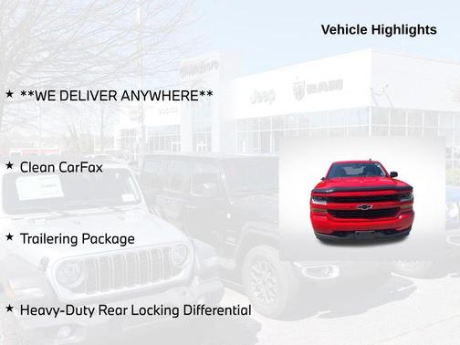 Red 2018 Chevrolet Silverado 1500 Custom
