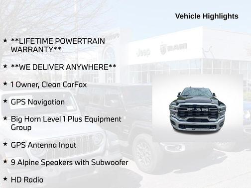 Diamond Black 2026 RAM 2500 Big Horn