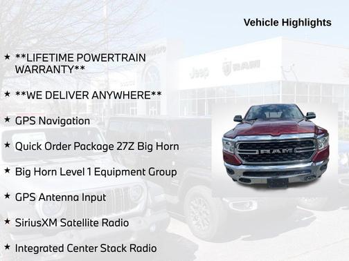 Delmonico Red Pearlcoat 2022 RAM 1500 Big Horn