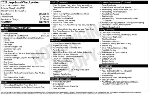 2022 Jeep Grand Cherokee 4xe Base