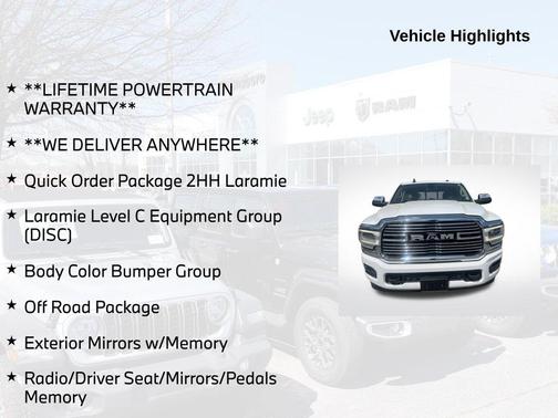 Bright White Clearcoat 2022 RAM 2500 Laramie