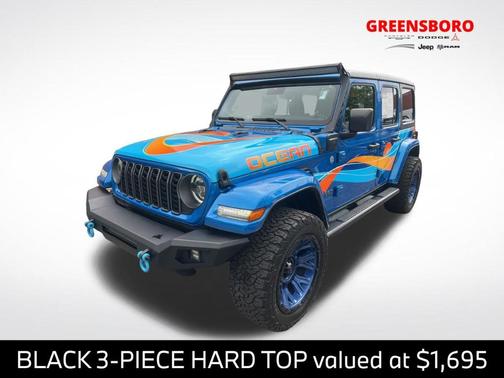 Hydro Blue Pearl 2024 Jeep Wrangler 4xe Sport