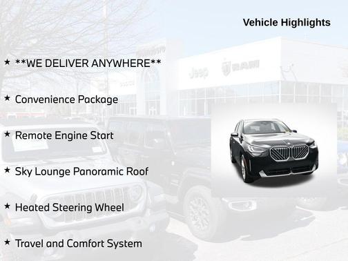 Black Sapphire Metallic 2025 BMW X3 30 xDrive