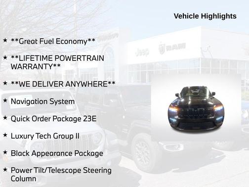 Diamond Black 2025 Jeep Grand Cherokee Limited