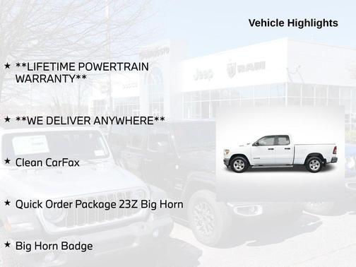 Bright White Clearcoat 2023 RAM 1500 Big Horn