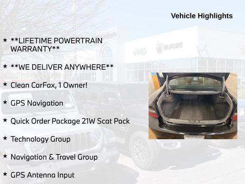 Pitch Black Clearcoat 2023 Dodge Charger Scat Pack