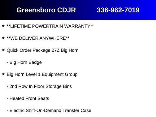 2024 RAM 1500 Big Horn/Lone Star