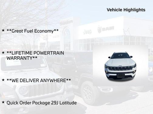 Bright White Clearcoat 2024 Jeep Compass Latitude