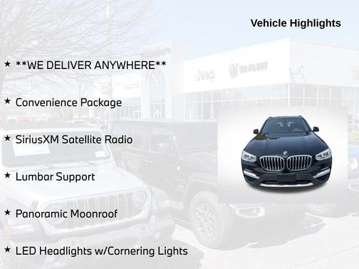 Jet Black 2019 BMW X3 xDrive30i