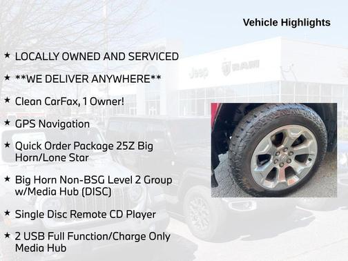 Delmonico Red Pearlcoat 2019 RAM 1500 Big Horn