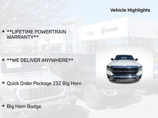Bright White Clearcoat 2023 RAM 1500 Big Horn