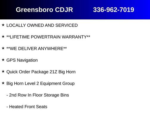 2025 RAM 1500 Big Horn/Lone Star