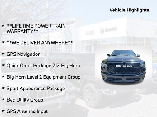 Diamond Black 2025 RAM 1500 Big Horn/Lone Star