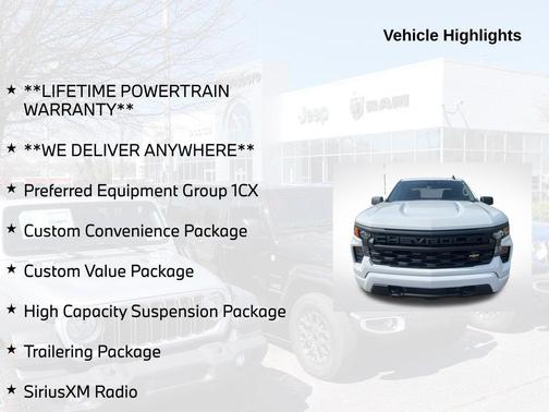 Summit White 2024 Chevrolet Silverado 1500 Custom
