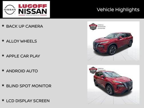 Scarlet Ember 2025 Nissan Rogue SV