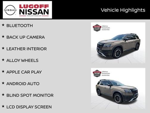 2 Tone Tan / Black Roof 2023 Nissan Pathfinder Rock Creek