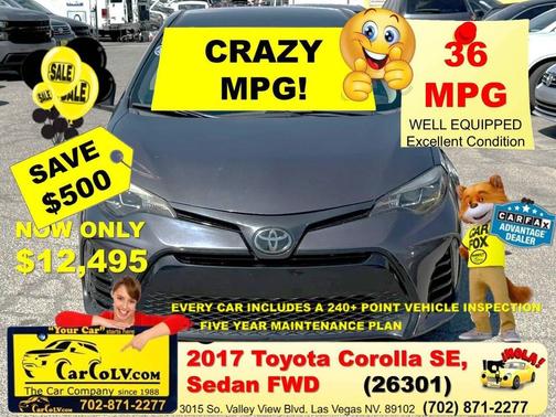 Slate Metallic 2017 Toyota Corolla SE