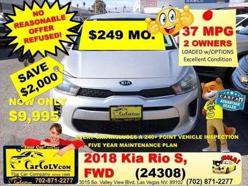 2018 Kia Rio S