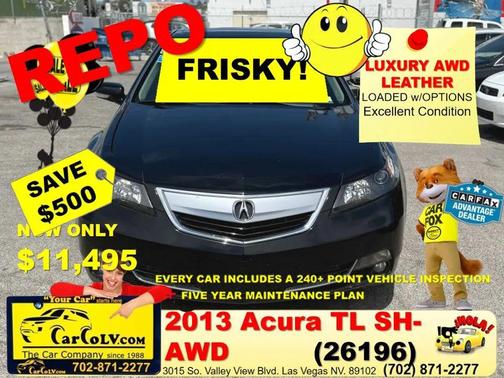 Crystal Black Pearl 2013 Acura TL Technology