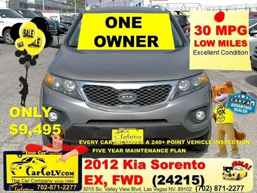 Titanium Silver 2012 Kia Sorento EX