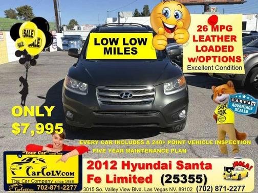 2012 Hyundai SANTA FE Limited