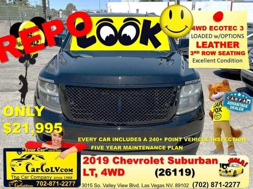 Black 2019 Chevrolet Suburban LT
