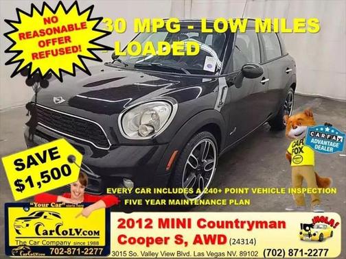 2012 MINI Cooper S Countryman Base