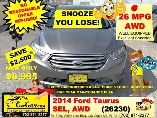 Gray 2014 Ford Taurus SEL