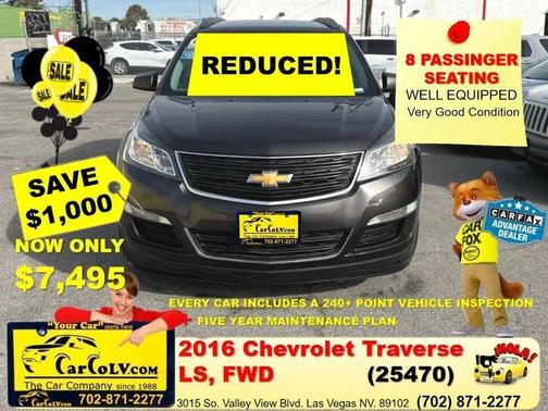 Grey 2016 Chevrolet Traverse LS