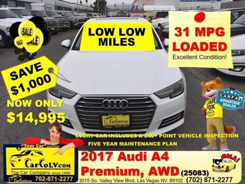 2017 Audi A4 2.0T Premium