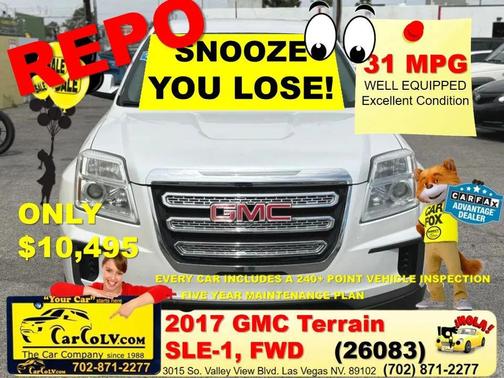 White Frost Tricoat 2017 GMC Terrain SLE-1