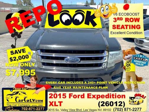 Tuxedo Black Metallic 2015 Ford Expedition XLT