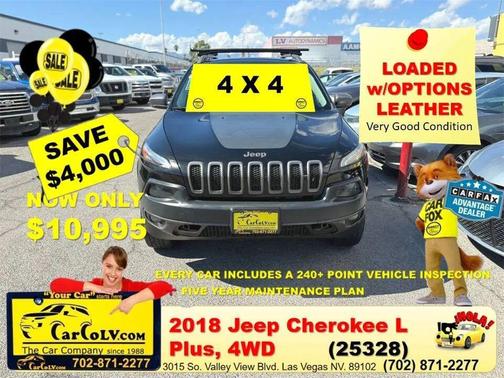 Diamond Black Crystal Pearlcoat 2018 Jeep Cherokee Trailhawk