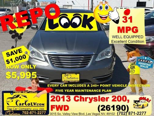 Black Clearcoat 2013 Chrysler 200 Touring