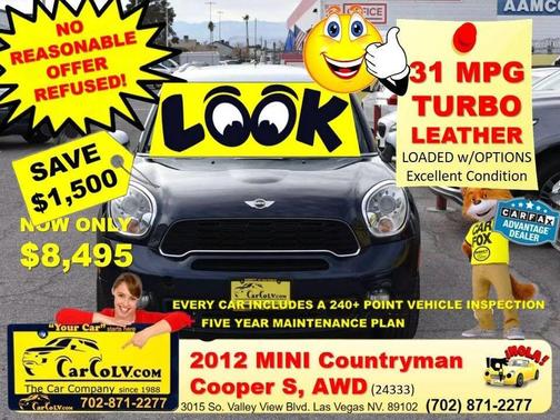 2012 MINI Cooper S Countryman Base