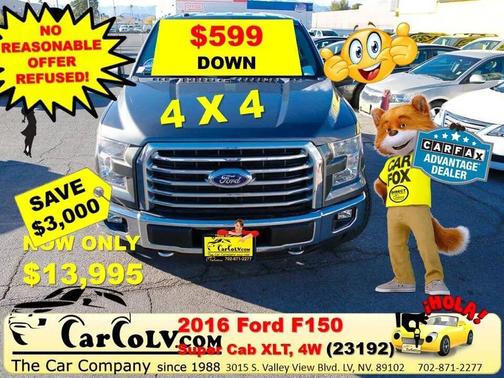 Grey 2016 Ford F-150 XLT