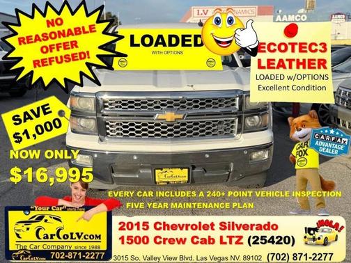 White 2015 Chevrolet Silverado 1500 LTZ