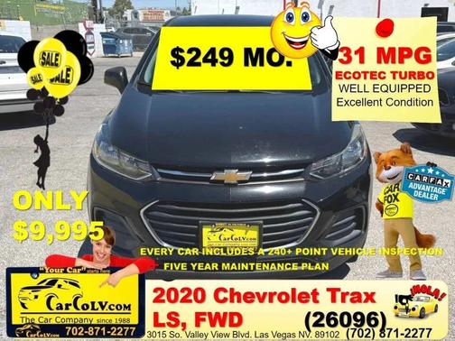 Mosaic Black Metallic 2020 Chevrolet Trax LS