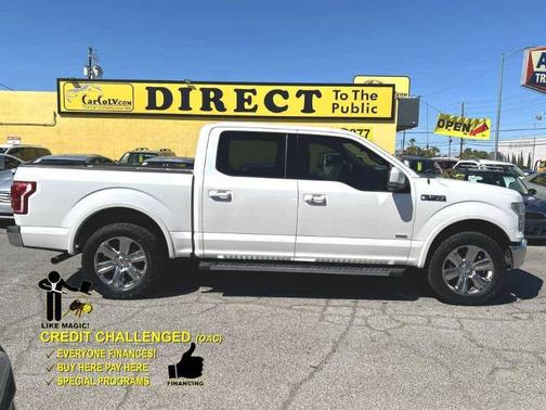White 2015 Ford F-150 Lariat