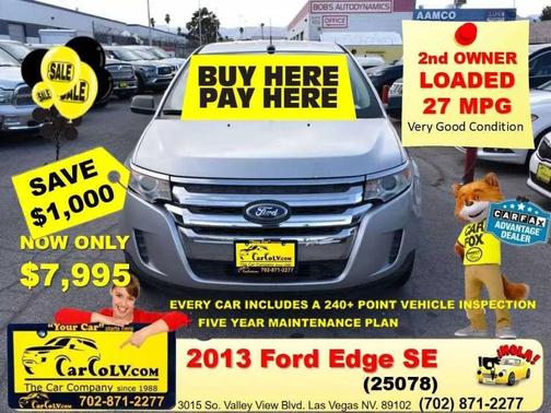 Ingot Silver Metallic 2013 Ford Edge SE