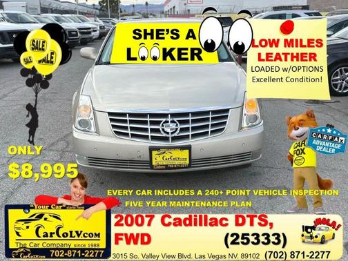 Tan 2007 Cadillac DTS Luxury