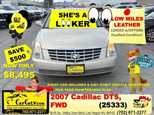 Tan 2007 Cadillac DTS Luxury