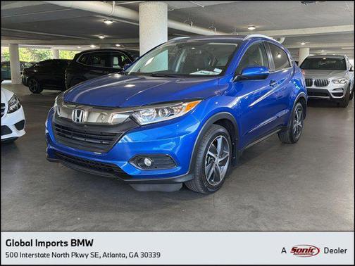 Aegean Blue Metallic 2022 Honda HR-V EX-L
