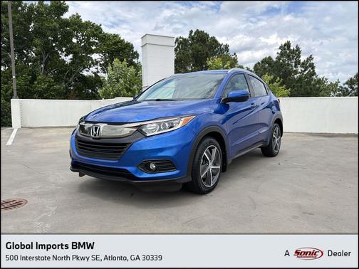 Aegean Blue Metallic 2022 Honda HR-V EX-L