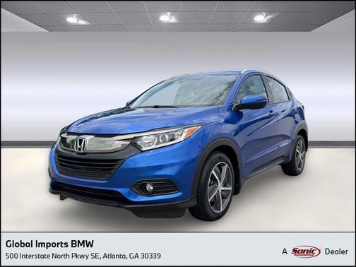 Aegean Blue Metallic 2022 Honda HR-V EX-L