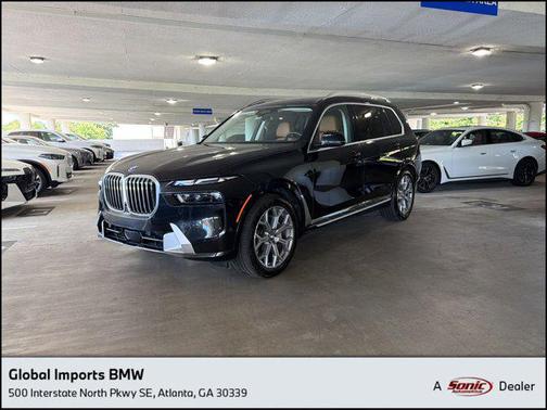 Black Sapphire Metallic 2024 BMW X7 xDrive40i