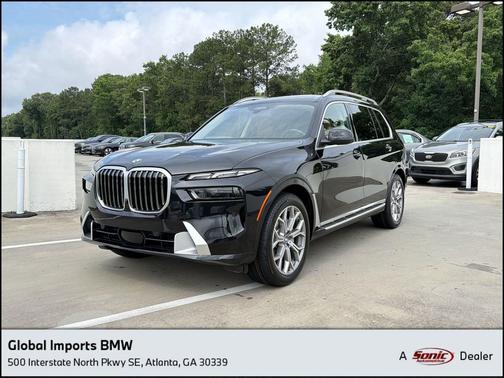 Black Sapphire Metallic 2024 BMW X7 xDrive40i