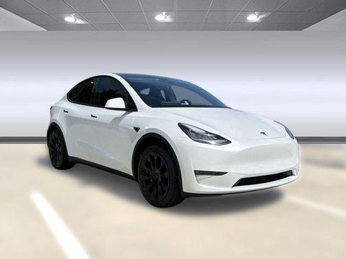 Pearl White Multi-Coat 2021 Tesla Model Y Standard Range Rear-Wheel Drive